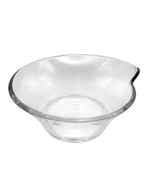 Villeroy Boch Wave Salad Bowl 7” Clear Crystal Contemporary Minimalist Dining